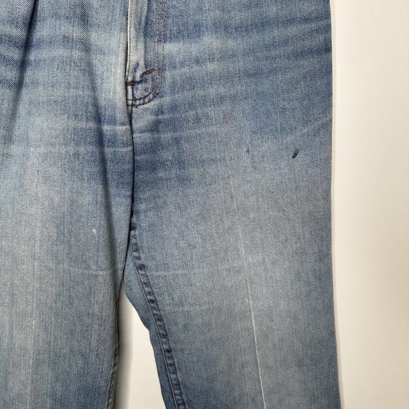 Men's Vintage Levi's Orange Tab Size 30x30 Bootleg Creased Front - Picture 4 of 11